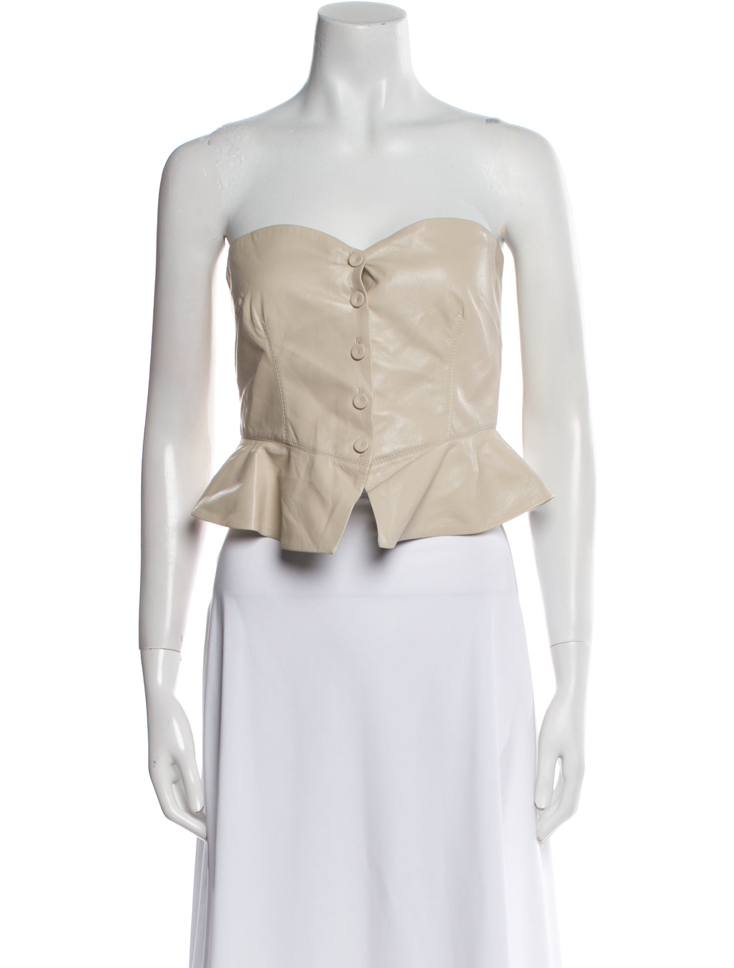 Nanushka Strapless Crop Top