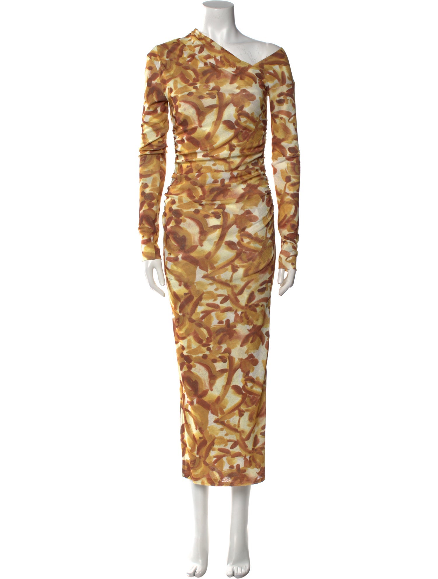 Nanushka Animal Print Long Dress