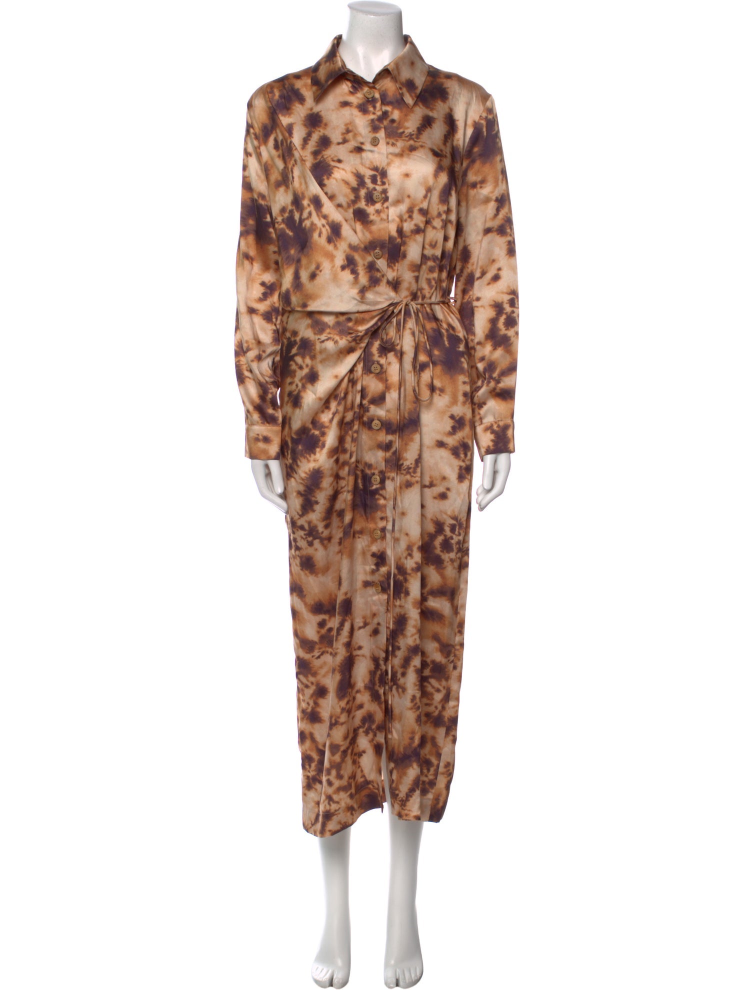 Nanushka Animal Print Long Dress