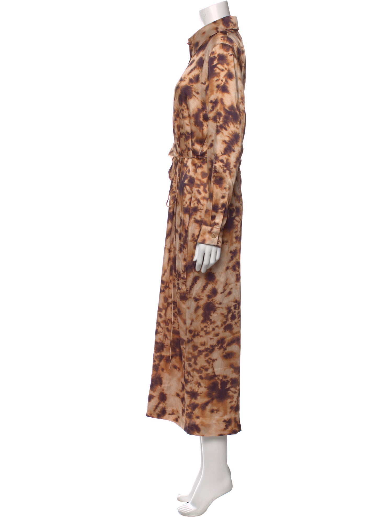 Nanushka Animal Print Long Dress