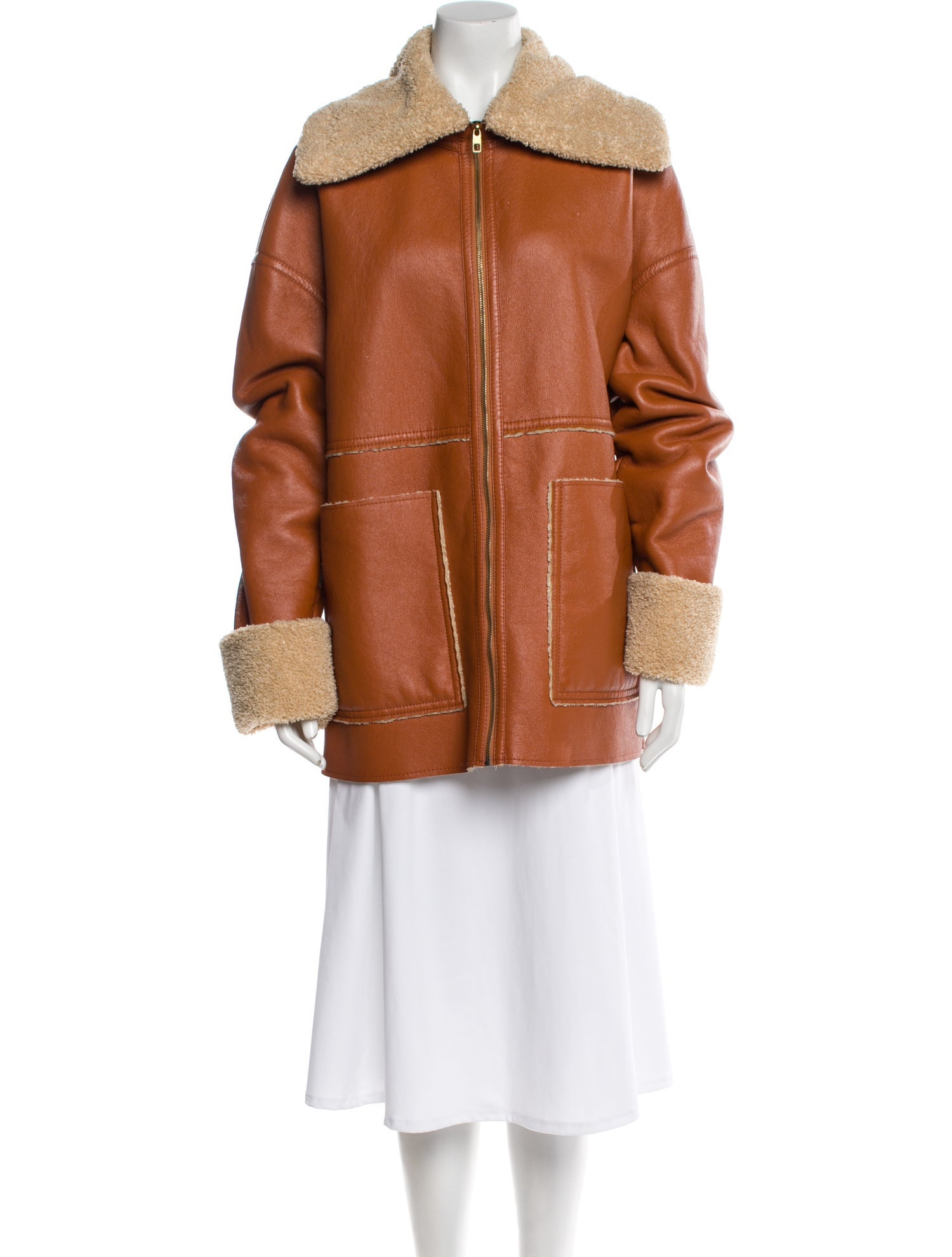 Nanushka Faux Fur Coat