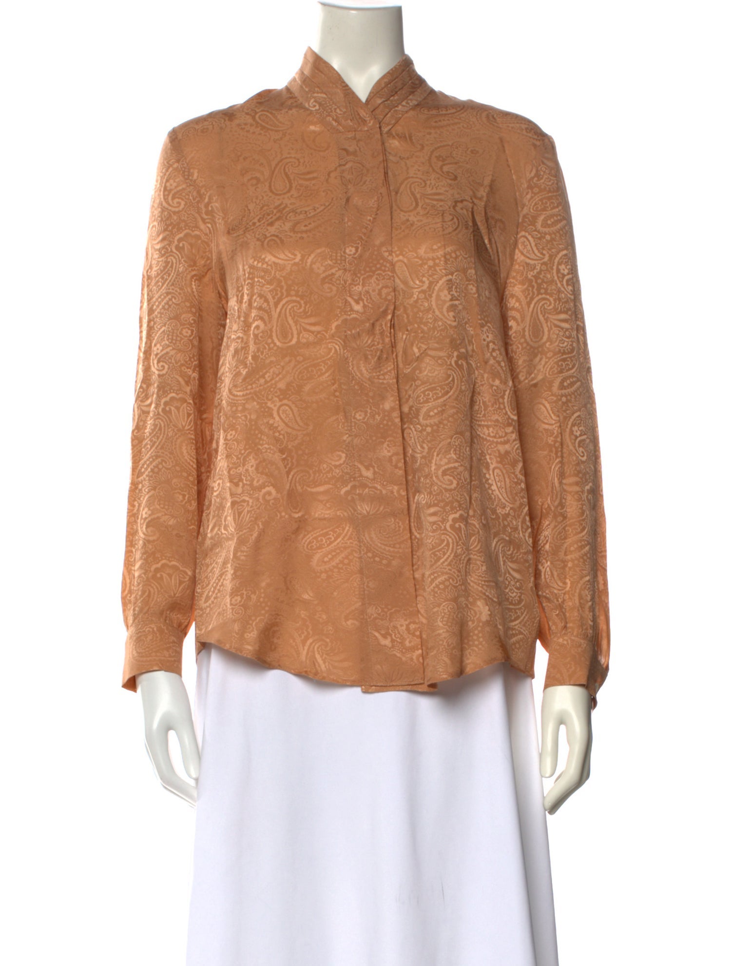 Nanushka Silk Printed Button-Up Top