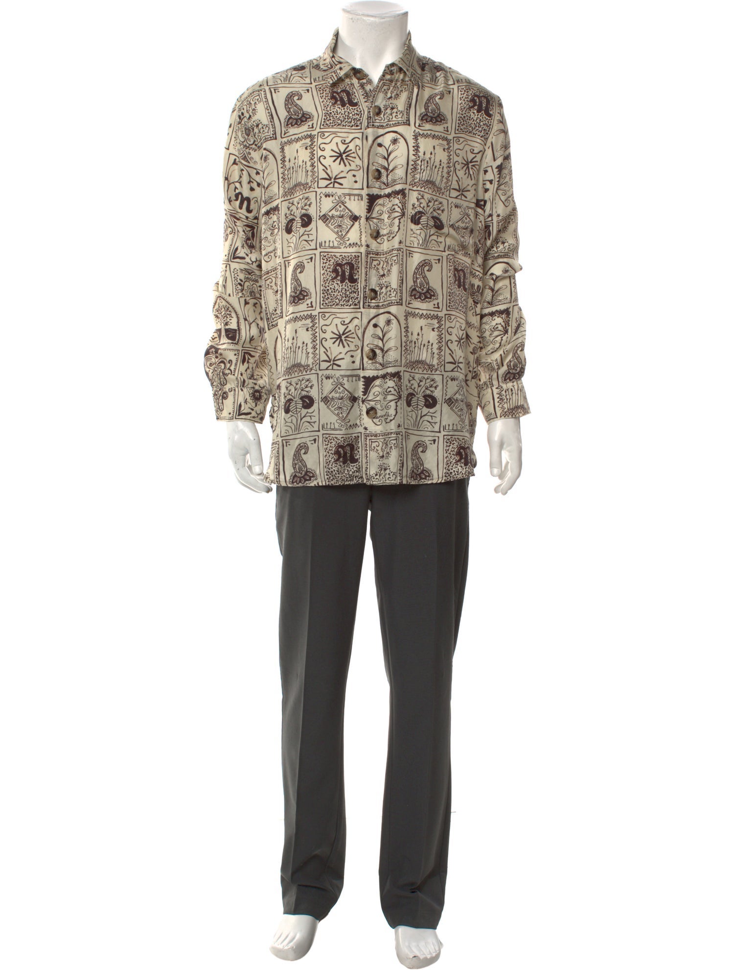 Nanushka Silk Printed Shirt