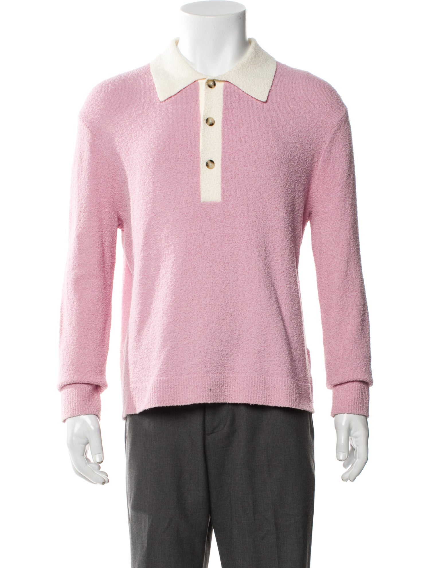 Nanushka Crew Neck Long Sleeve Polo Sweater