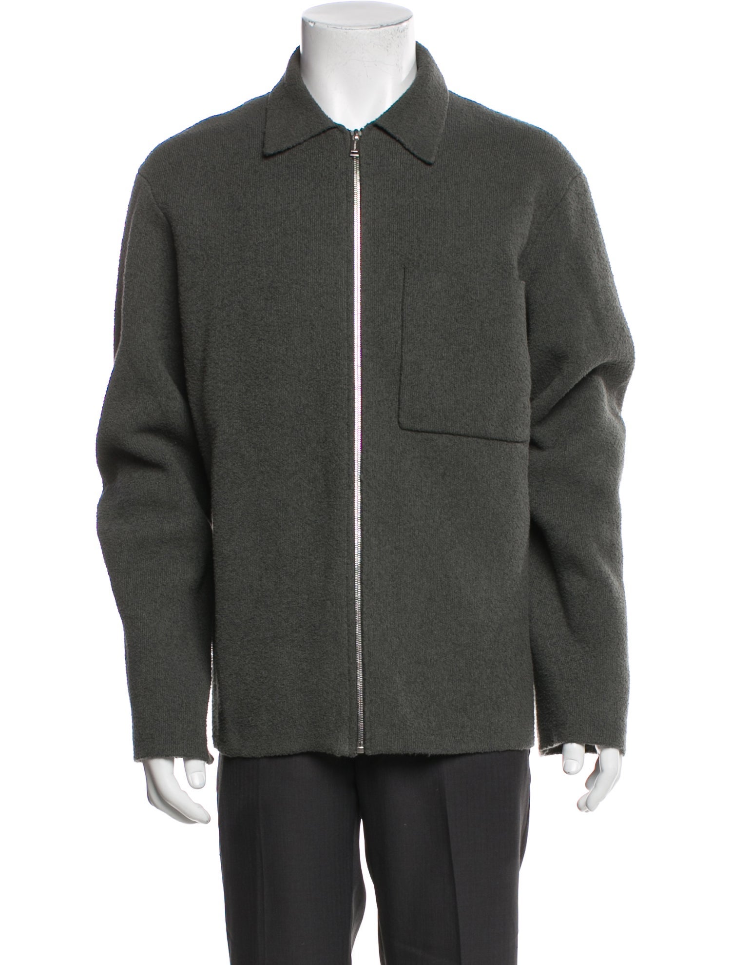 Nanushka Mock Neck Long Sleeve Cardigan