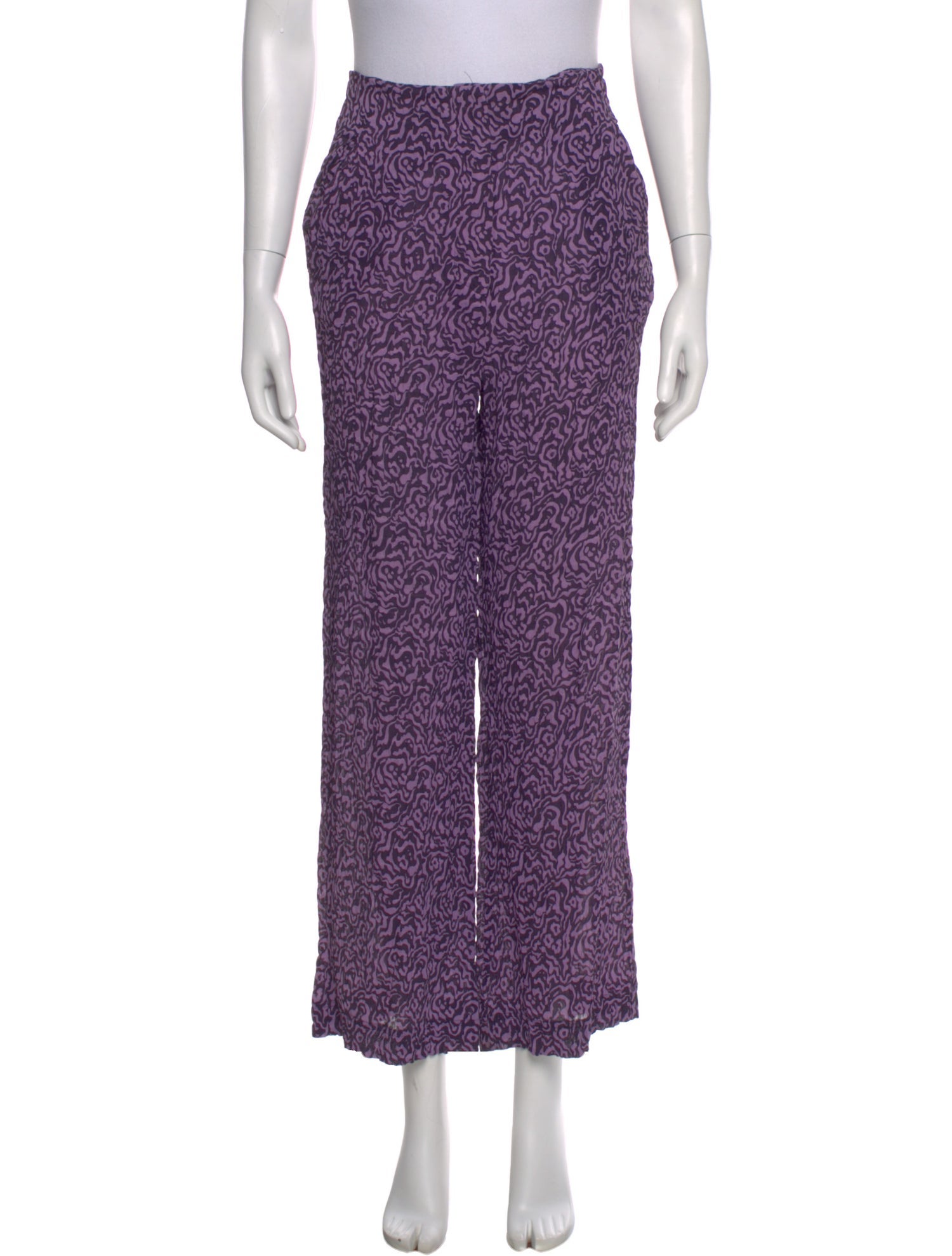 Nanushka Printed Wide Leg Pants