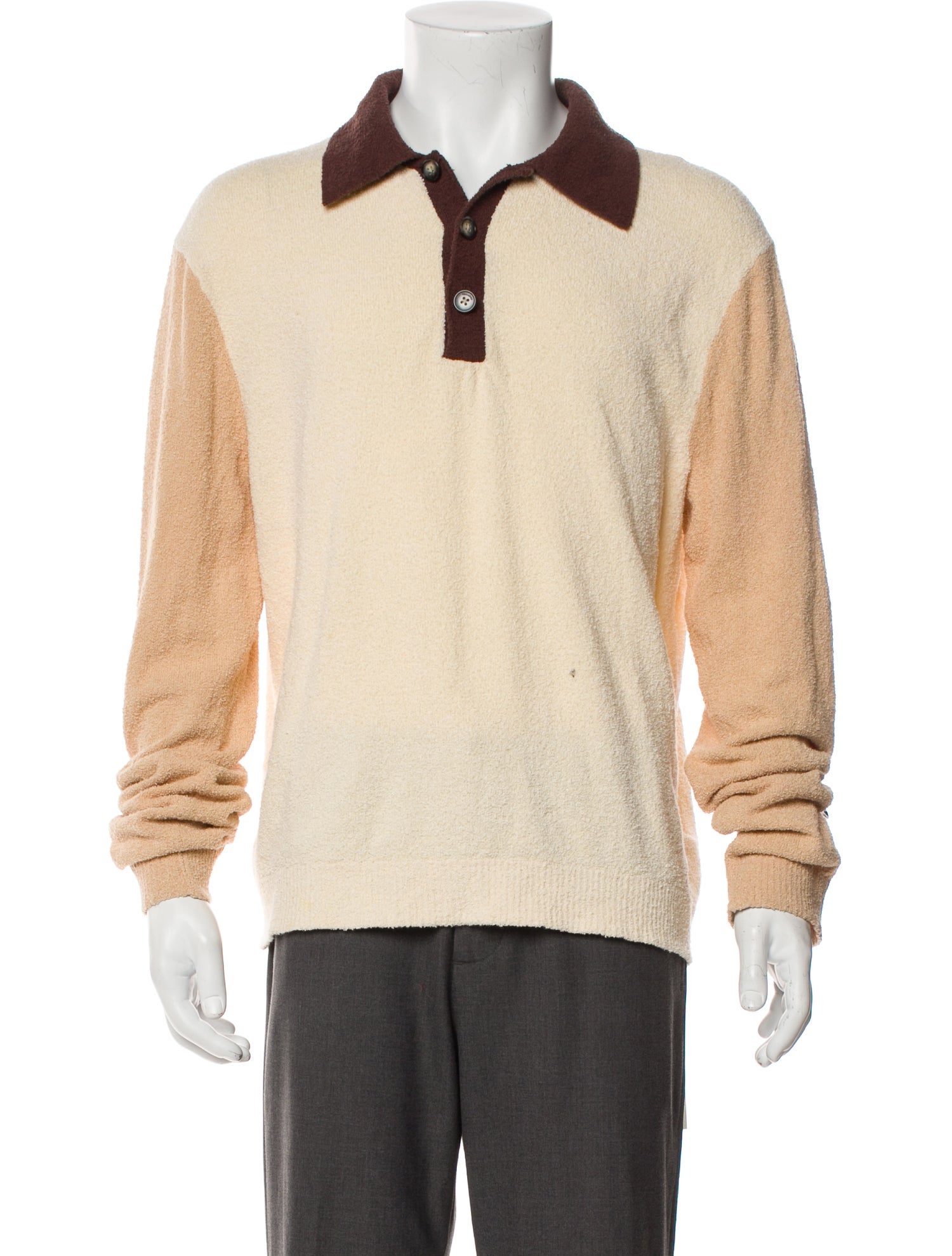 Nanushka Colorblock Pattern Long Sleeve Shirt