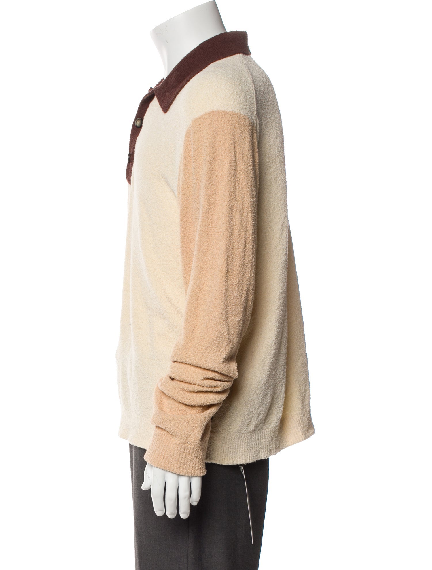 Nanushka Colorblock Pattern Long Sleeve Shirt