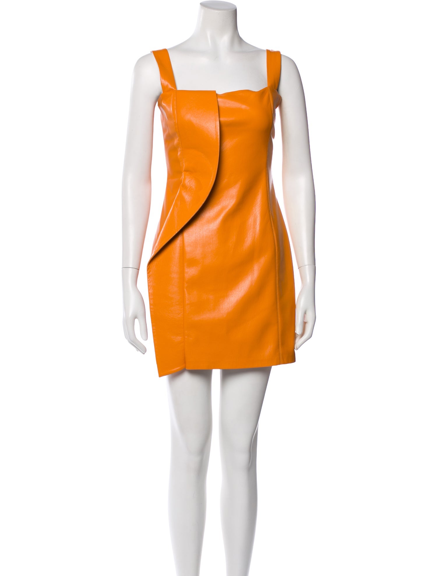 nanushka orange dress Nanushka Inara Dress in Orange