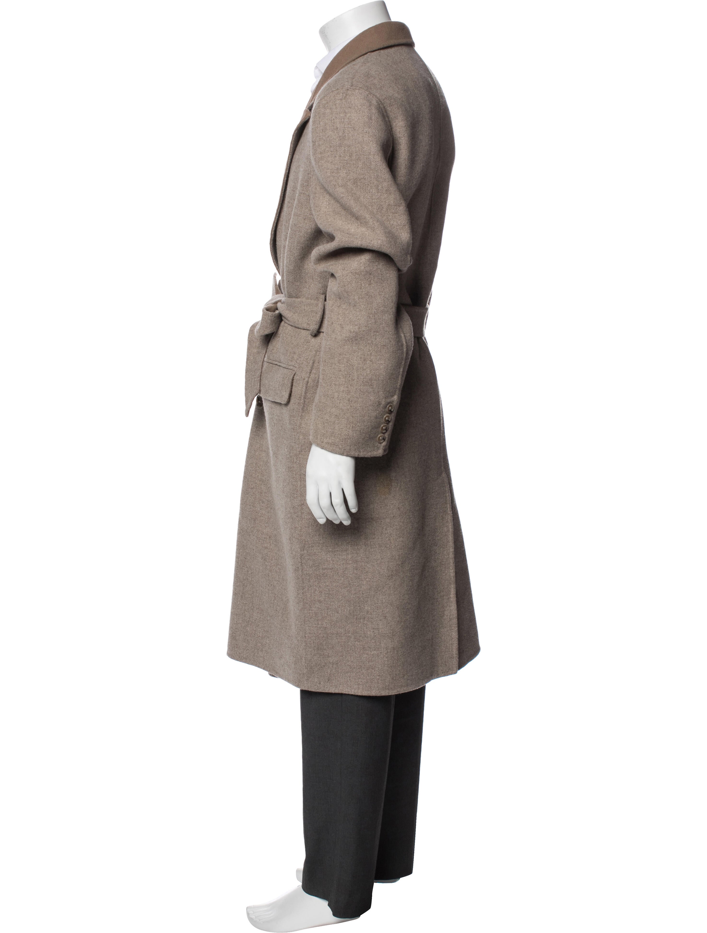 J.W. Anderson Gradient Virgin Wool Overcoat - Brown Outerwear