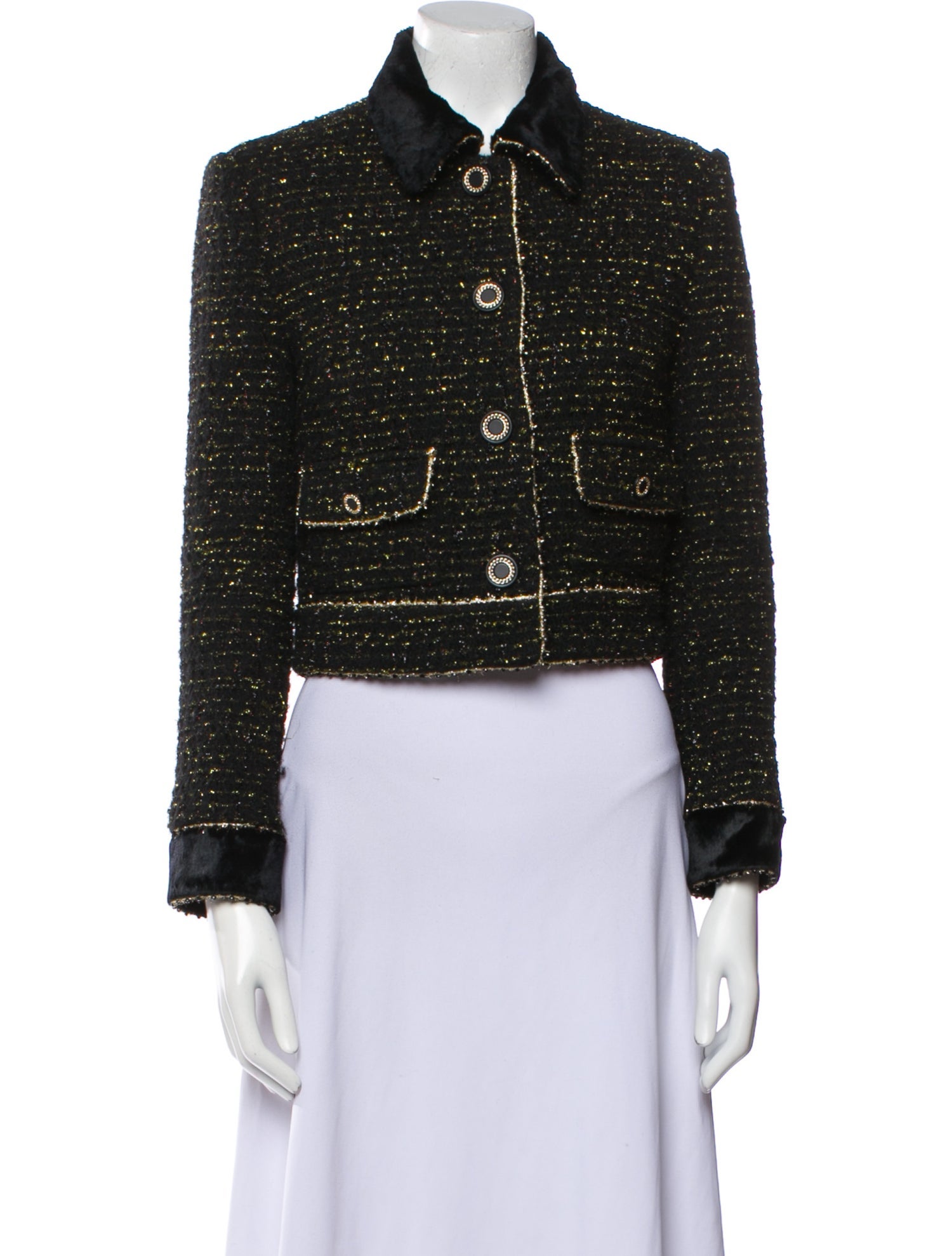 nana-nana Tweed Pattern Evening Jacket