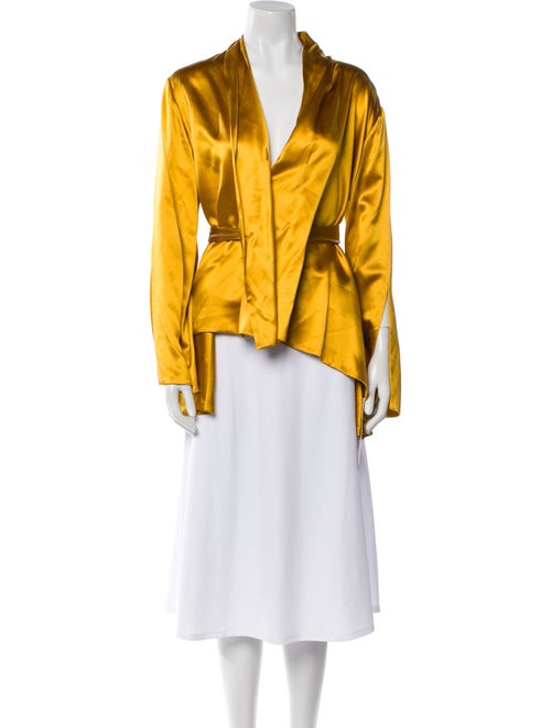 nana-nana Silk V-Neck Blouse