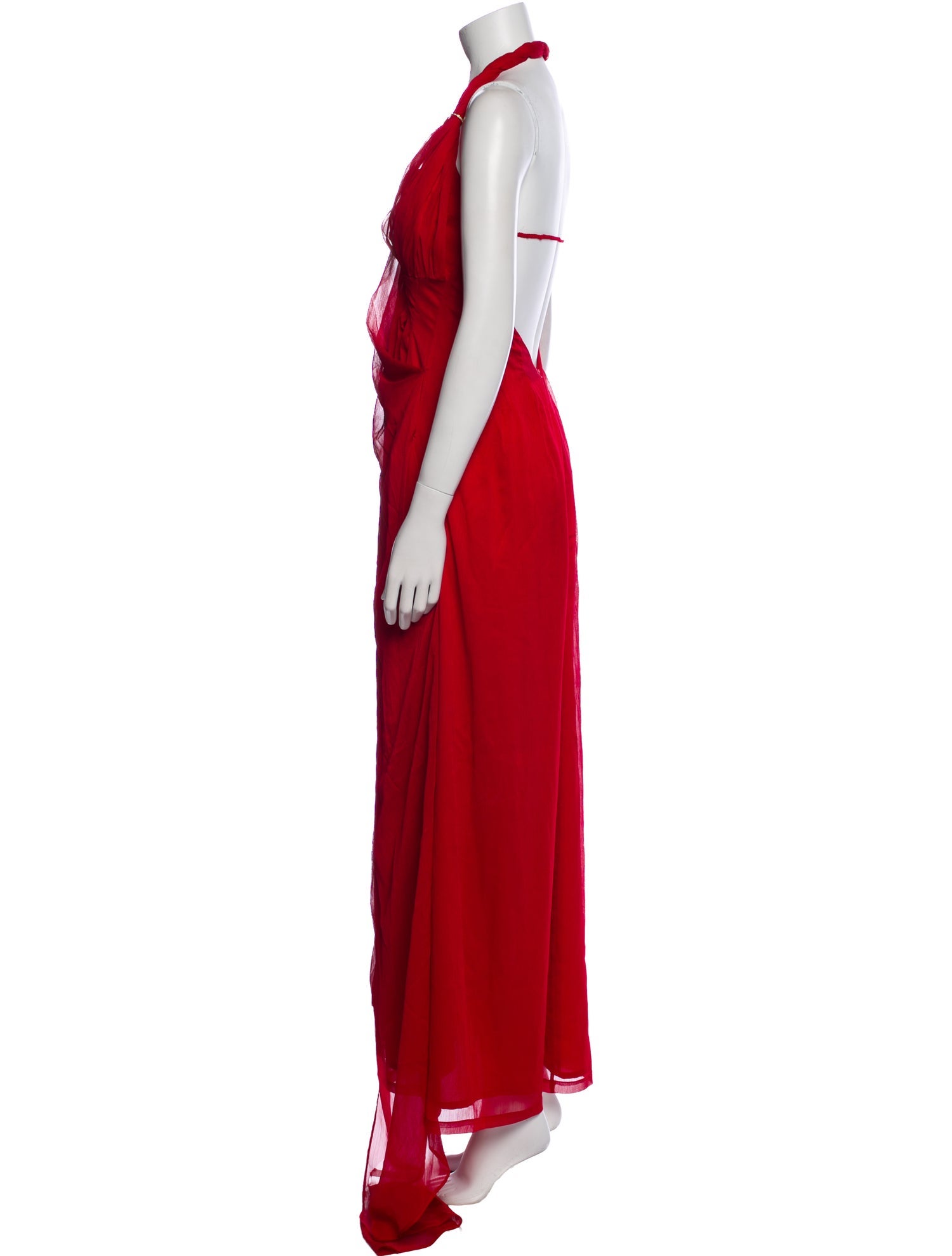 nana-nana Cowl Neck Long Dress