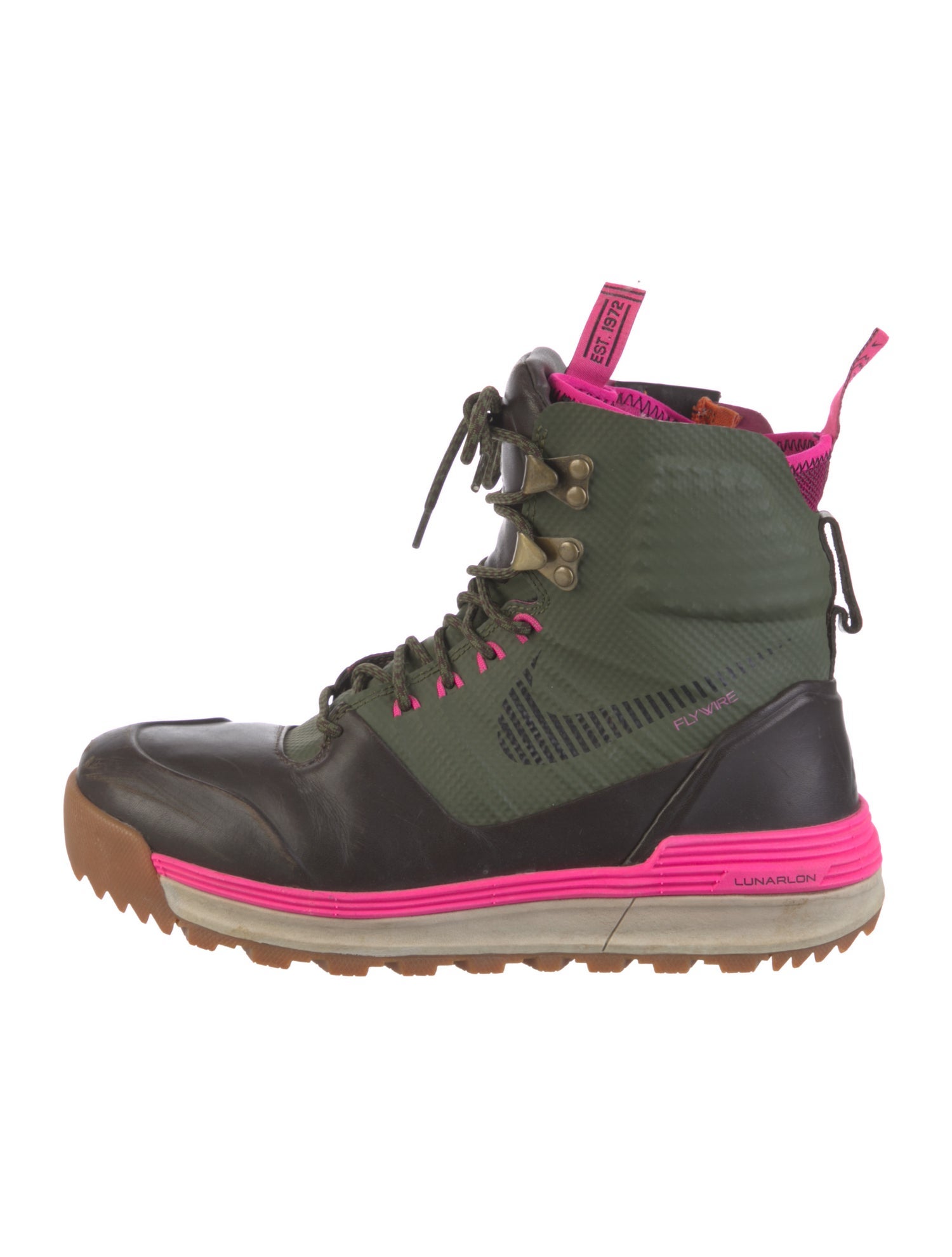 Nike ACG Leather Colorblock Pattern Combat Boots