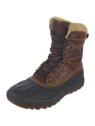 Nike ACG Leather Colorblock Pattern Combat Boots