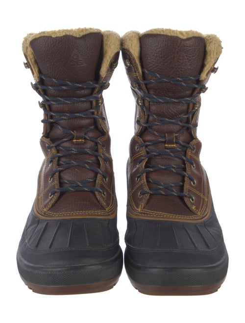 Nike ACG Leather Colorblock Pattern Combat Boots