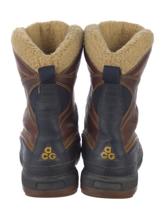 Nike ACG Leather Colorblock Pattern Combat Boots