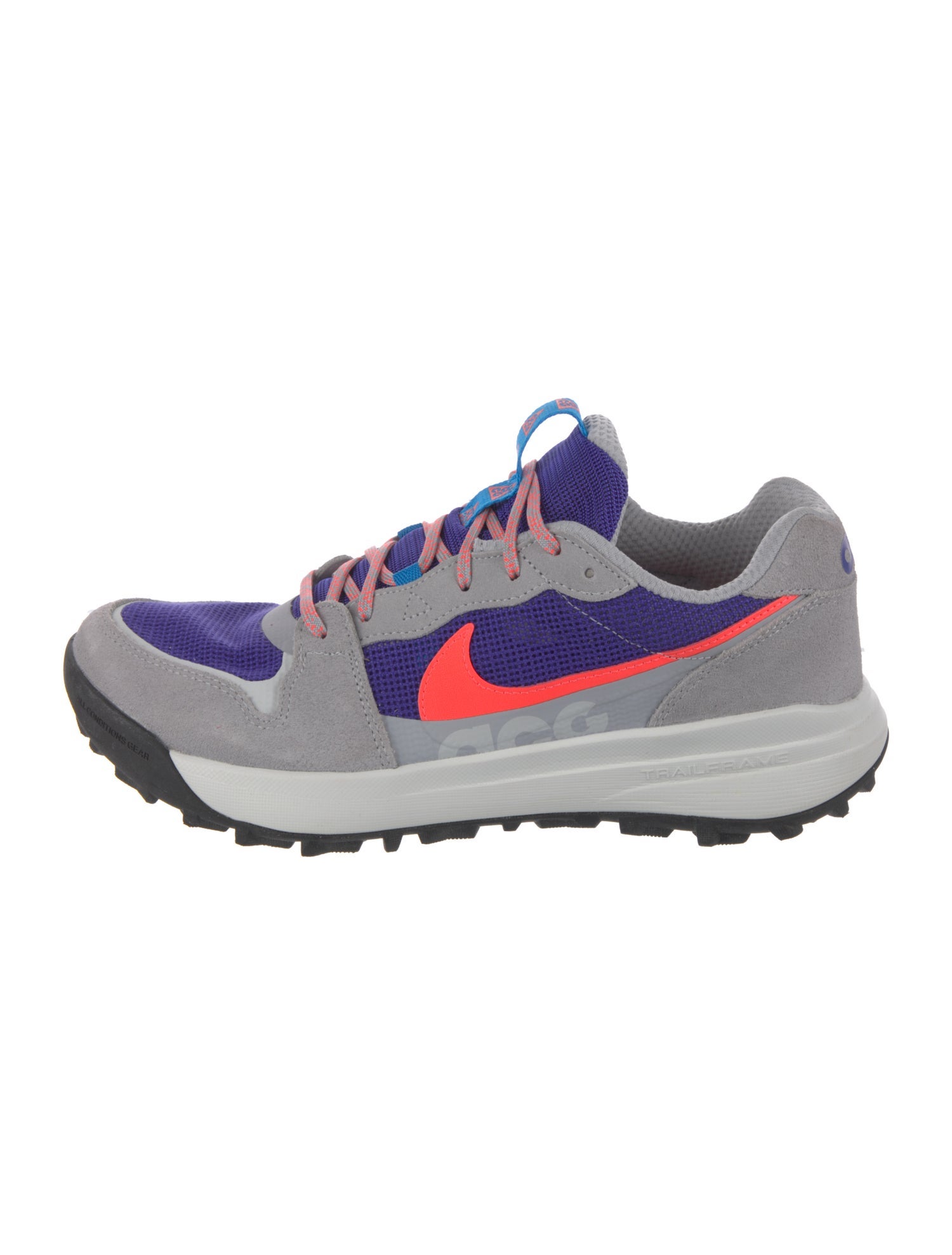 Nike ACG Suede Colorblock Pattern Athletic Sneakers