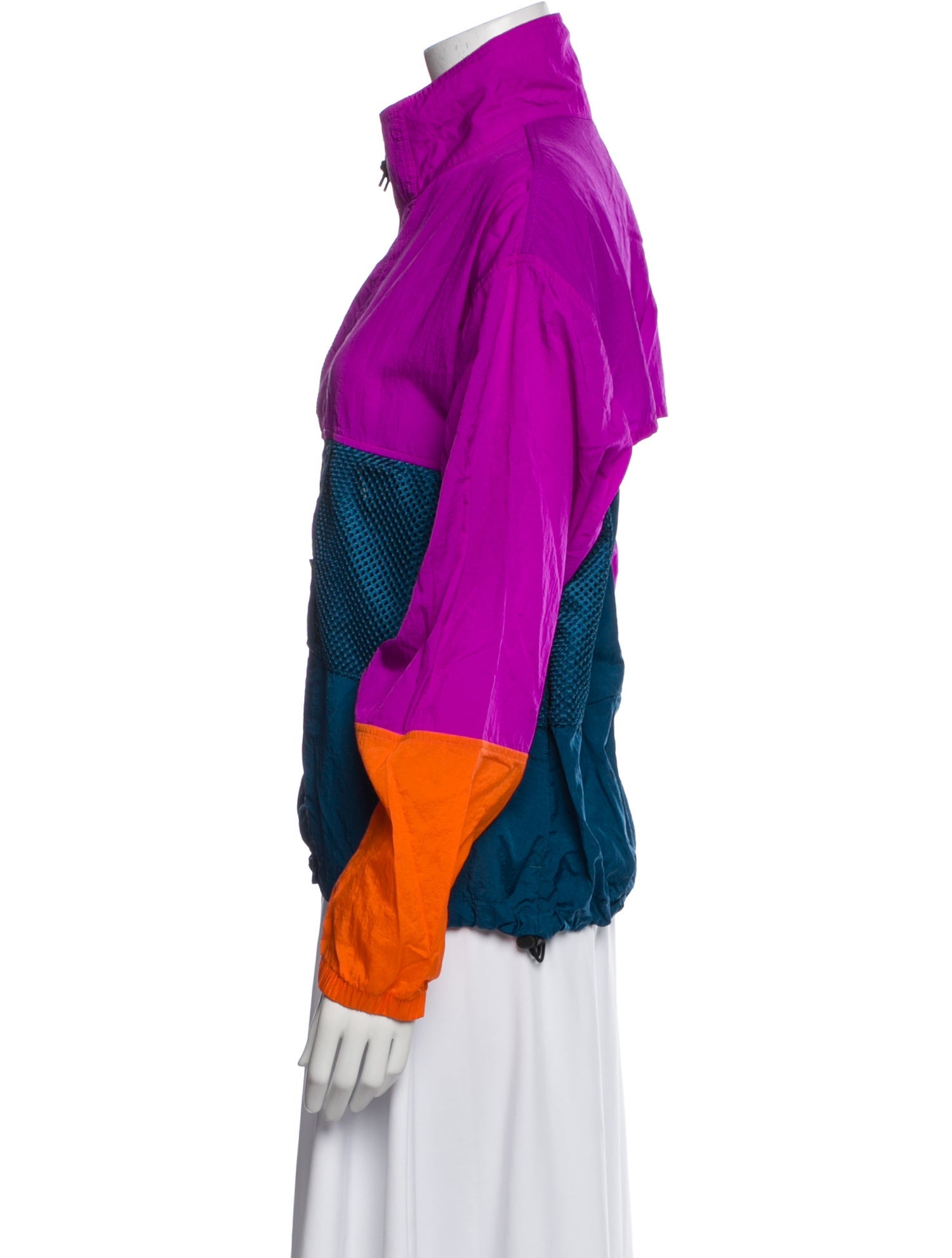 Nike ACG Nylon Colorblock Pattern Bomber Jacket