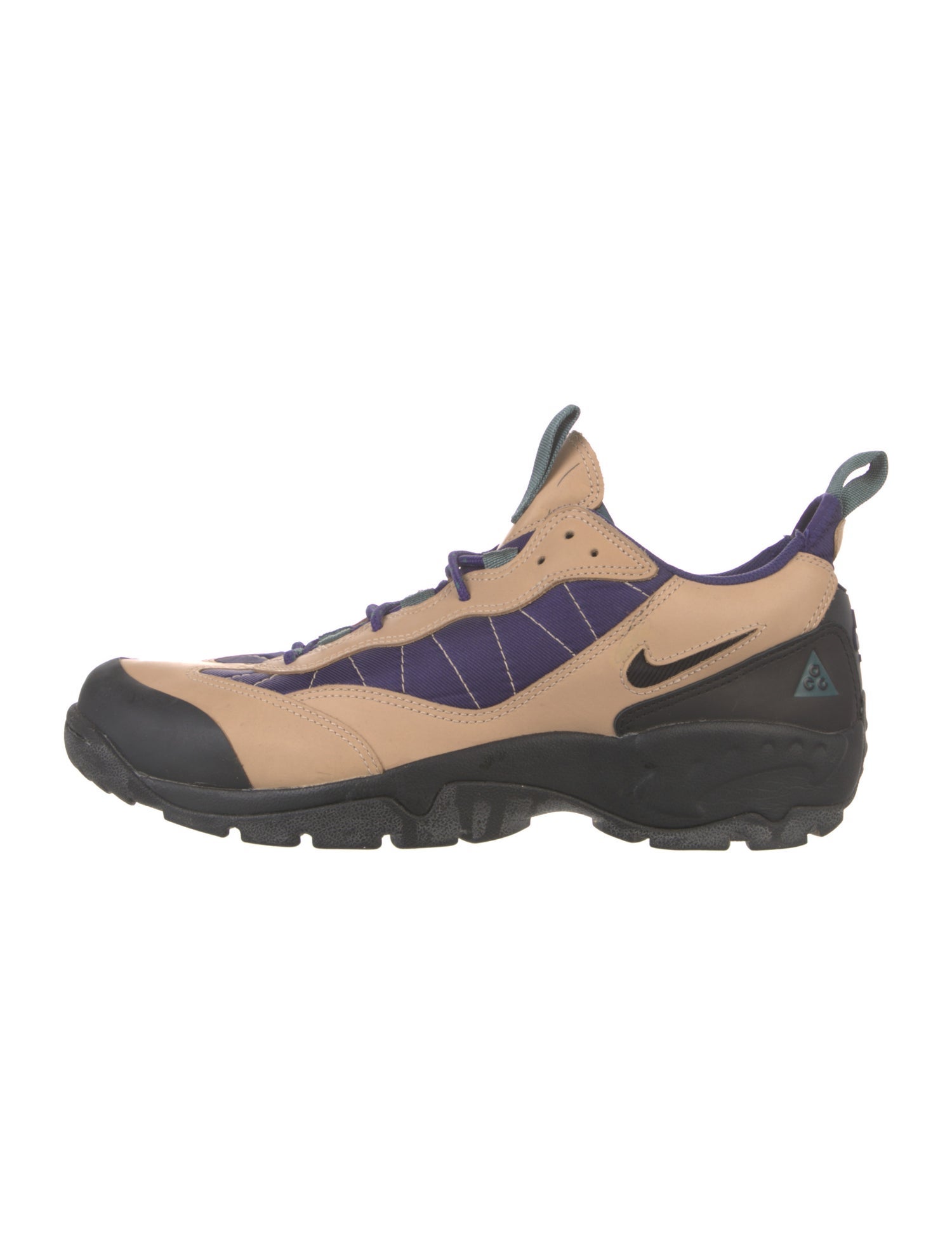 Nike ACG Leather Colorblock Pattern Athletic Sneakers