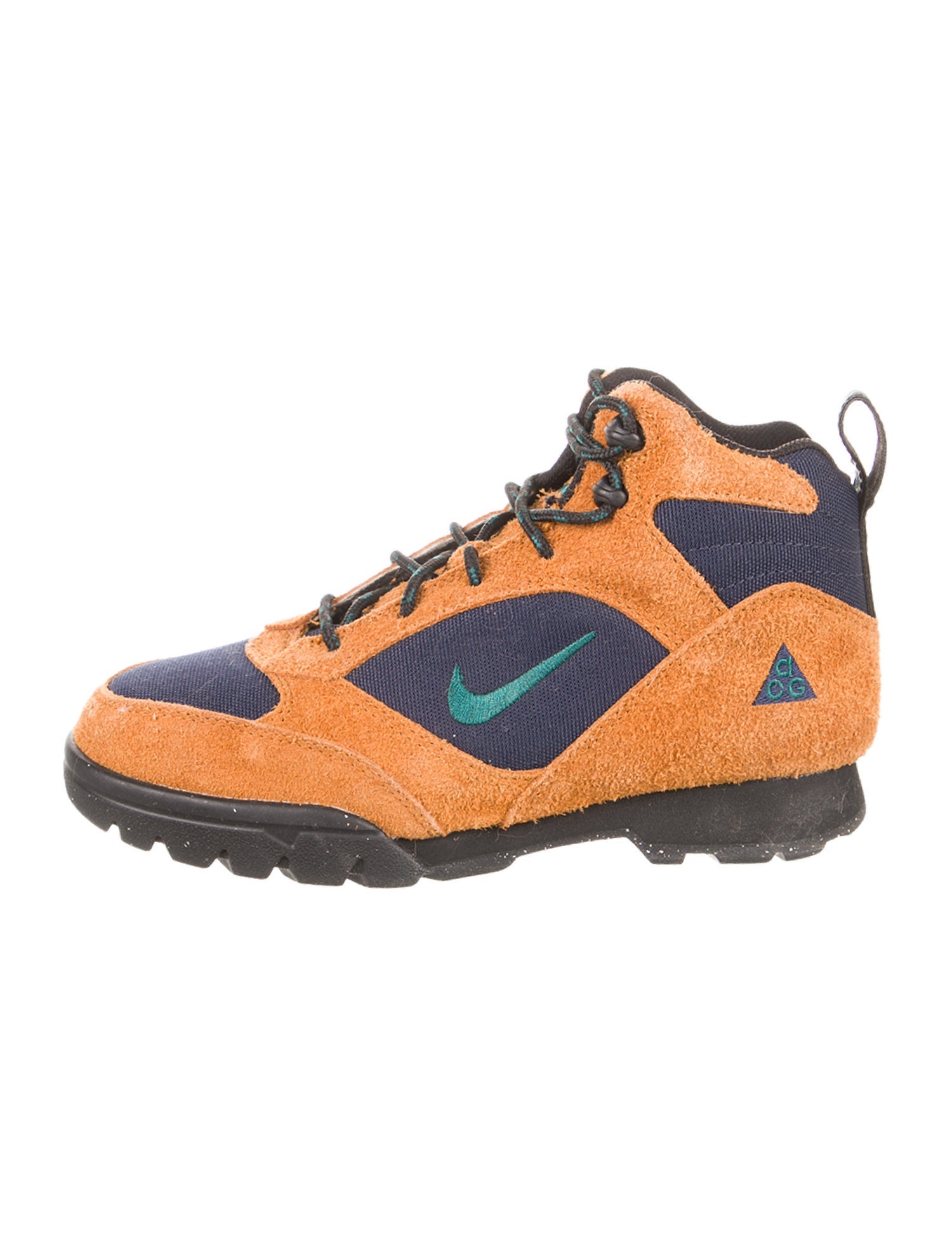 Nike ACG Suede Colorblock Pattern Lace-Up Boots