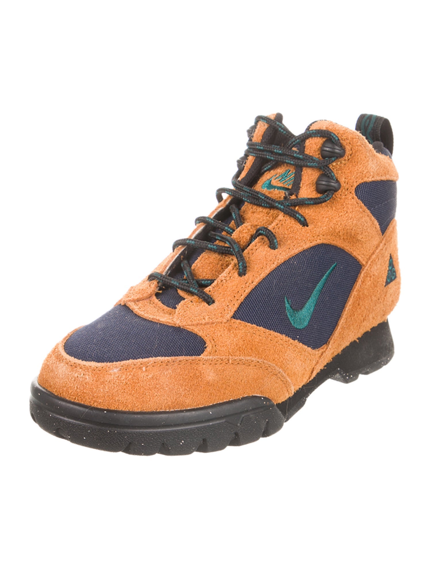 Nike ACG Suede Colorblock Pattern Lace-Up Boots