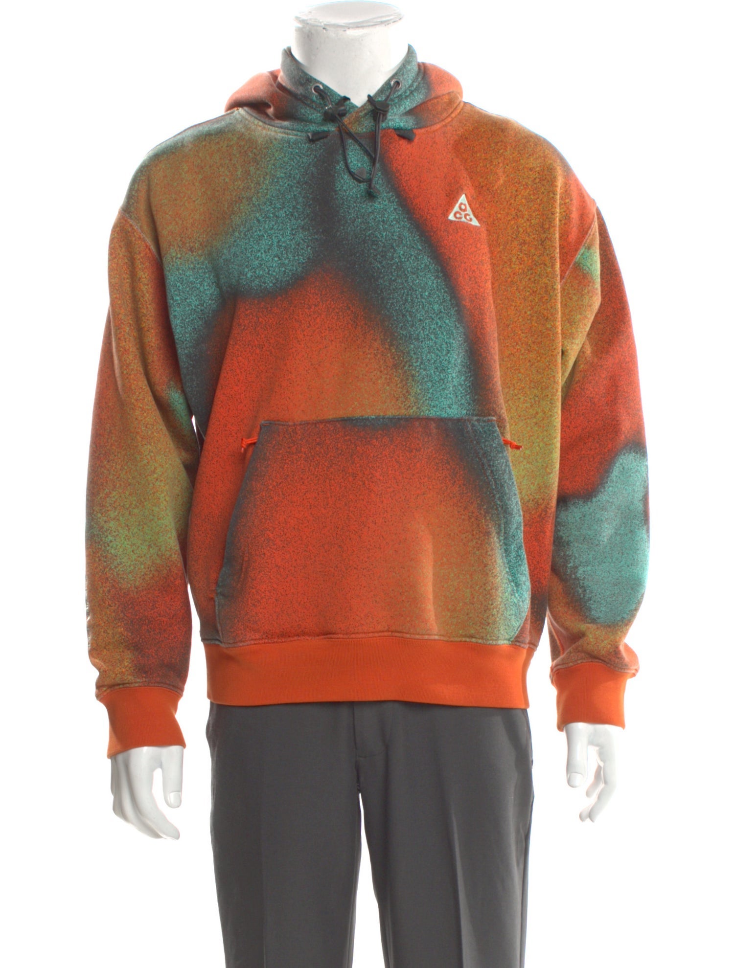 Nike ACG Tie-Dye Print Mock Neck Hoodie