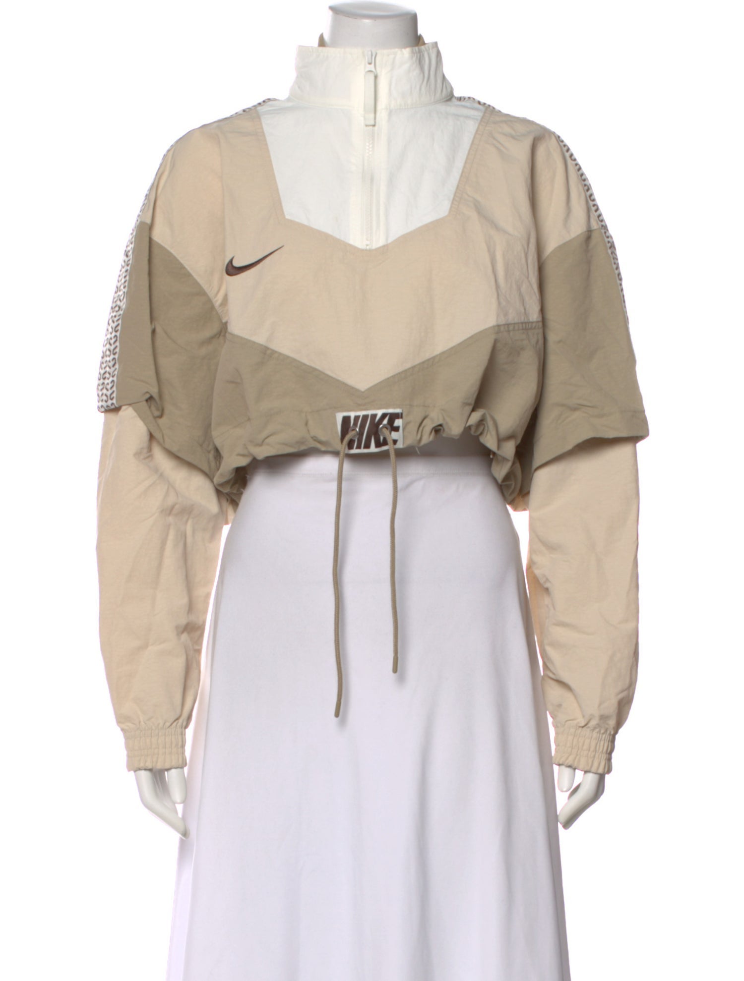 Nike ACG Graphic Print Mock Neck Crop Top