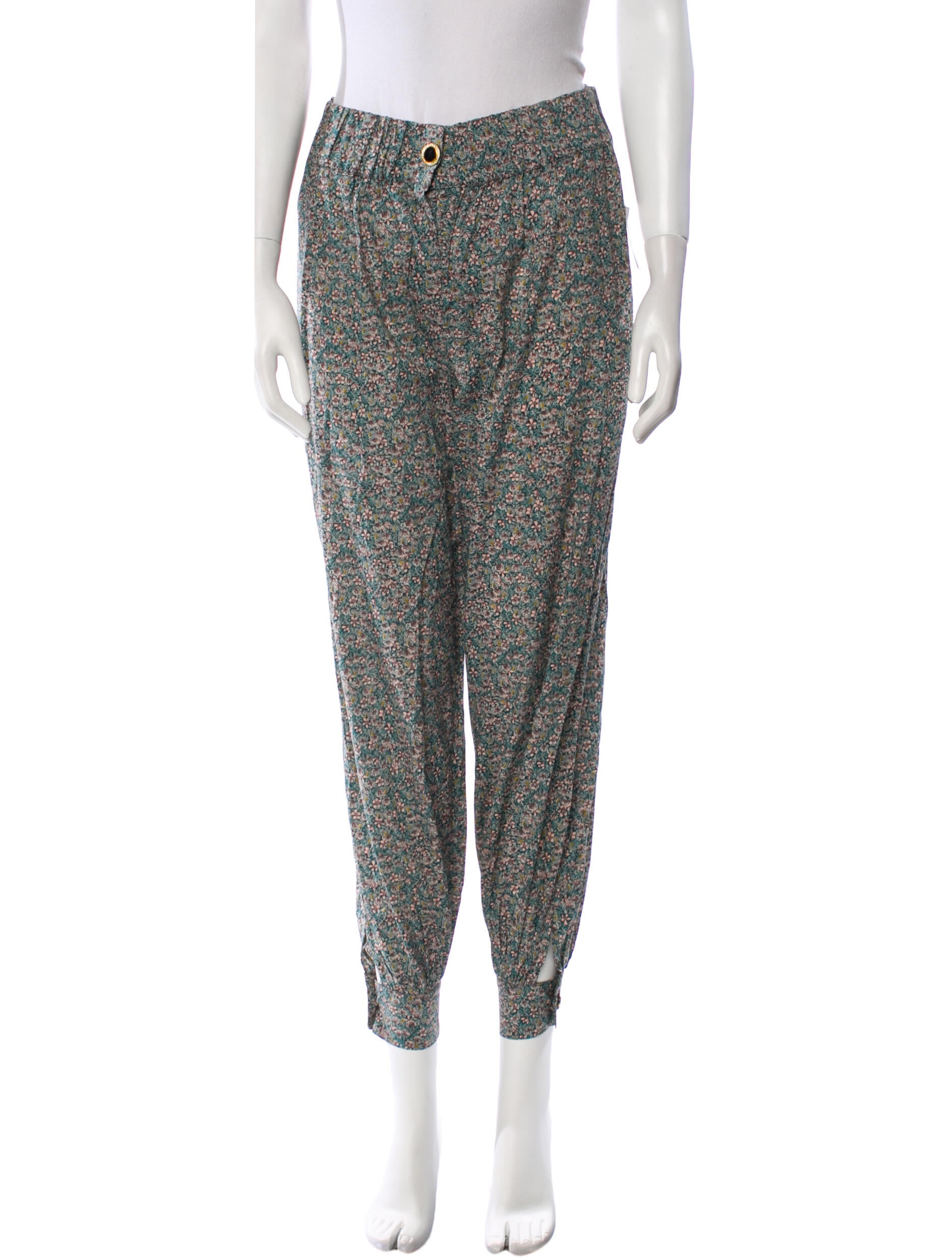 Nackiyé Floral Print Skinny Leg Pants