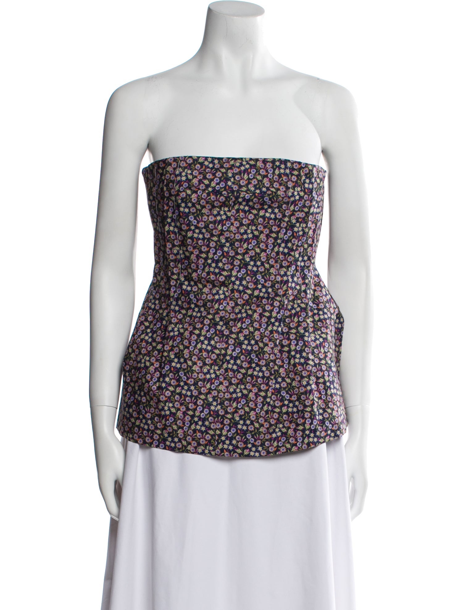 Nackiyé Printed Strapless Top