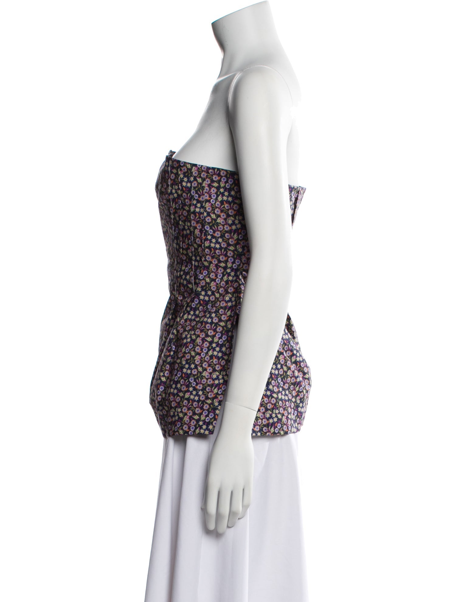 Nackiyé Printed Strapless Top