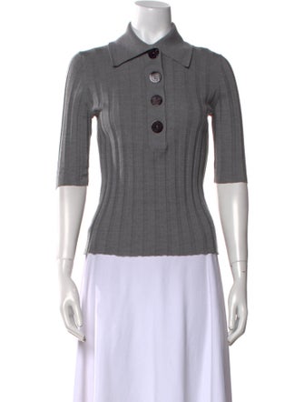 Nackiyé Wool Three-Quarter Sleeve Polo