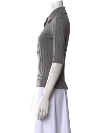 Nackiyé Wool Three-Quarter Sleeve Polo