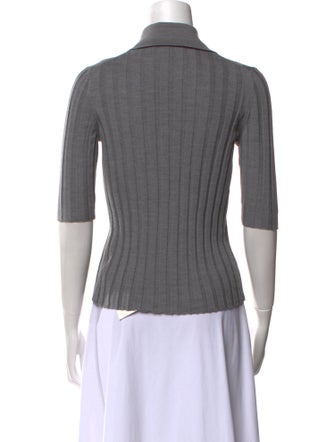 Nackiyé Wool Three-Quarter Sleeve Polo