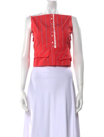 Nackiyé Bateau Neckline Sleeveless Crop Top