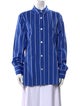 Nackiyé Striped Long Sleeve Button-Up Top