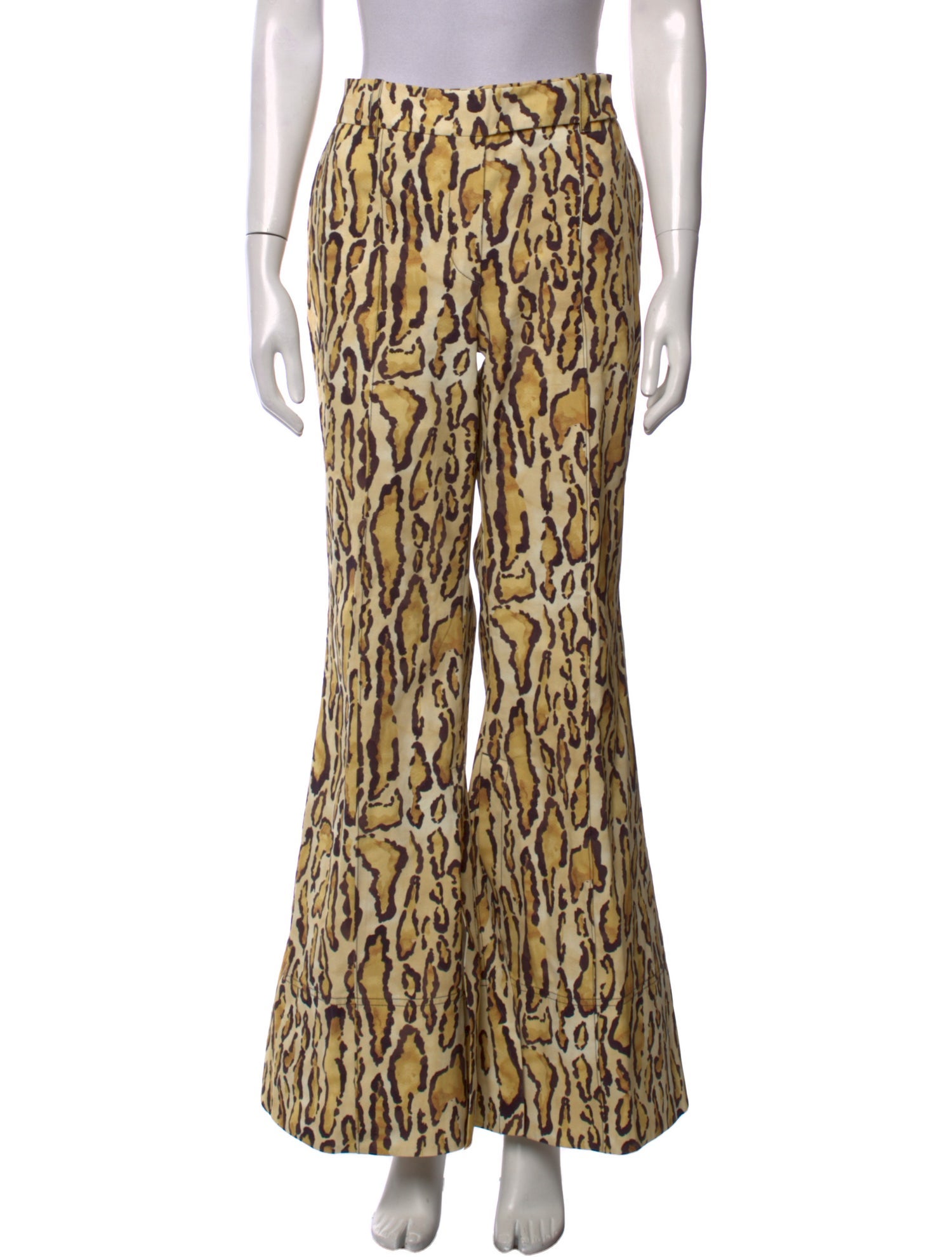 Nackiyé Animal Print Wide Leg Pants