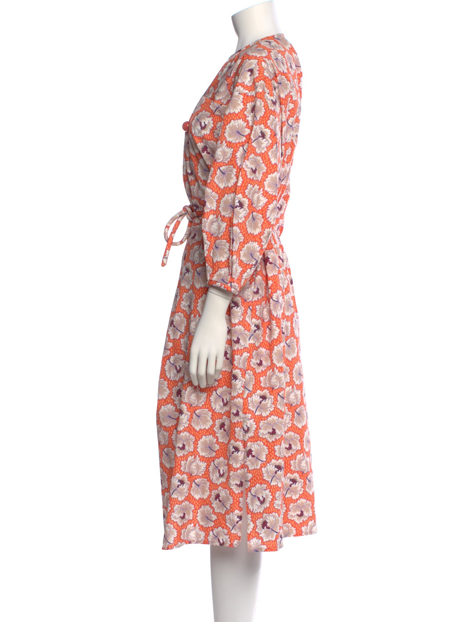 Nackiyé Floral Print Midi Length Dress