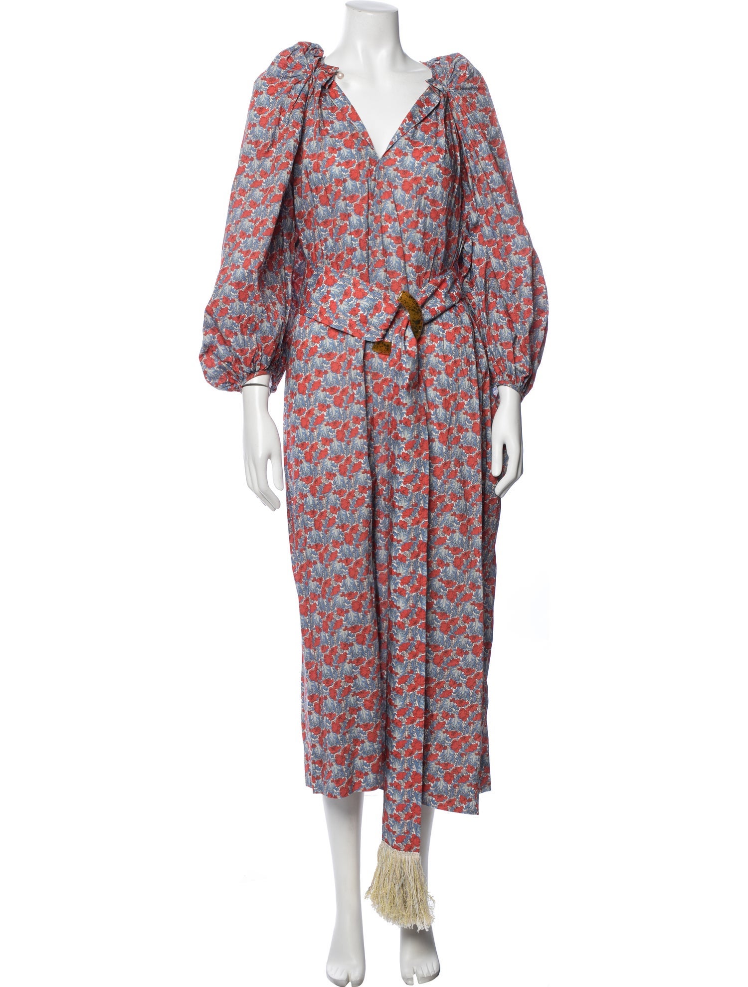 Nackiyé Floral Print Midi Length Dress