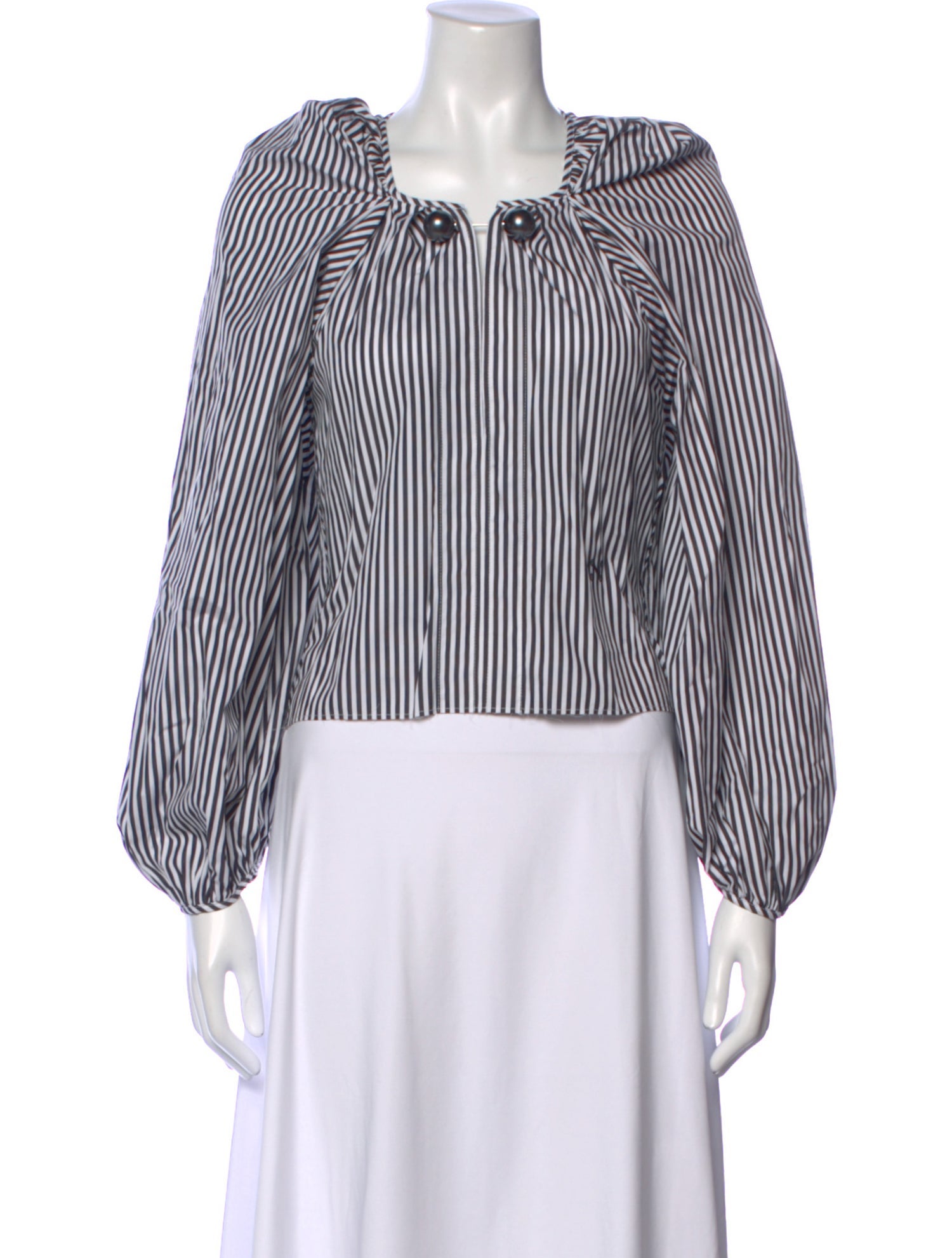 Nackiyé Striped Square Neckline Blouse