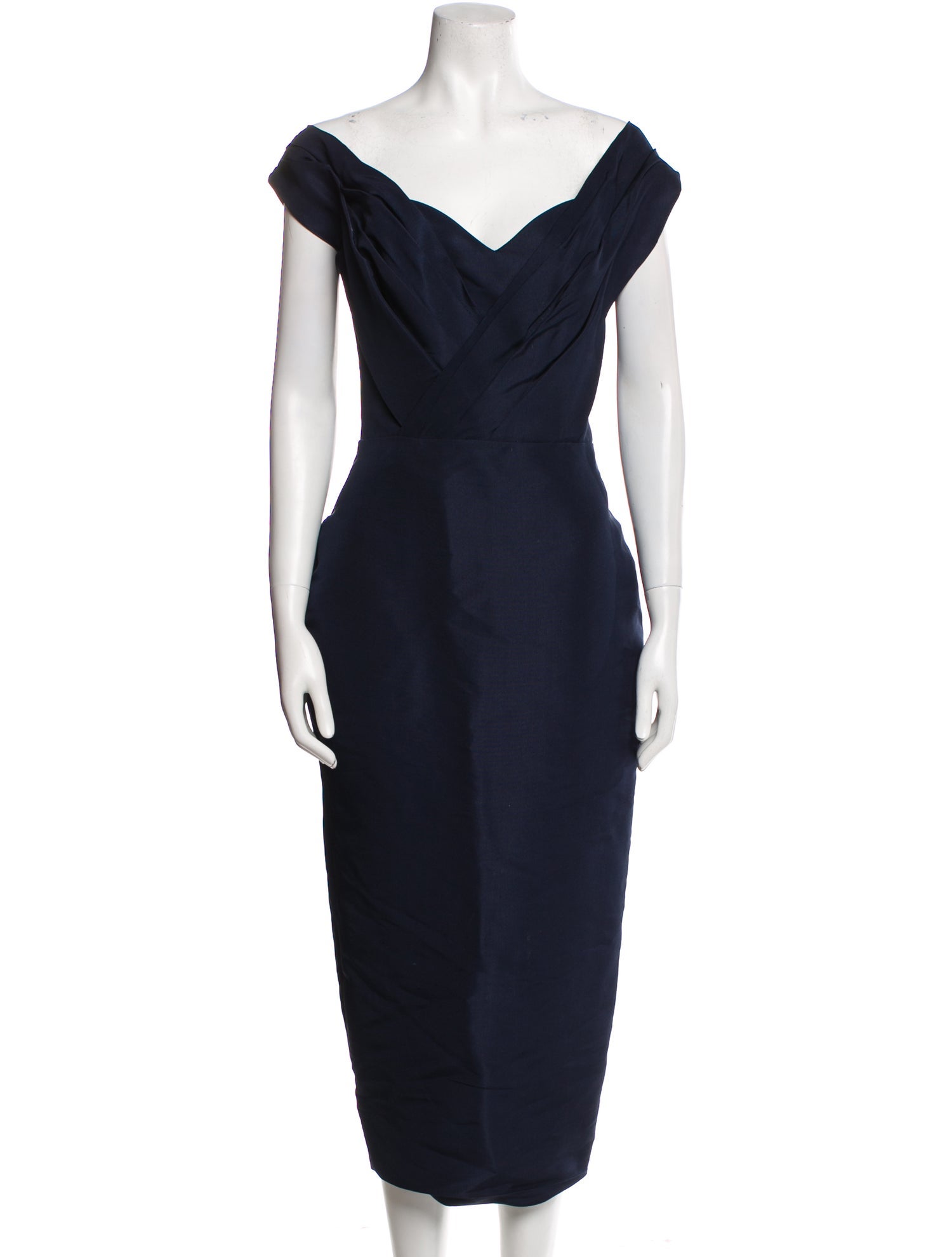 Nardos Cowl Neck Midi Length Dress