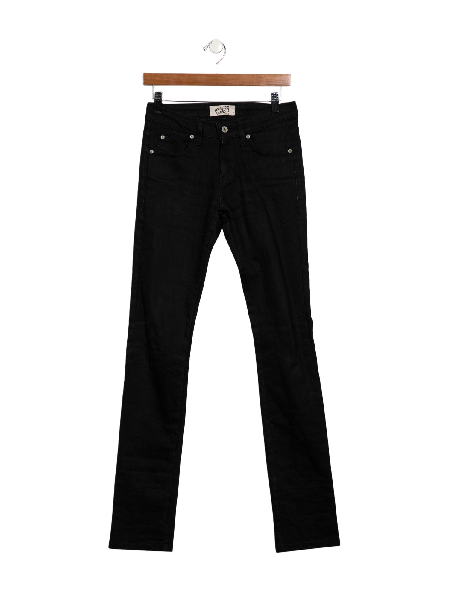 Naked & Famous High-Rise Straight Leg Jeans