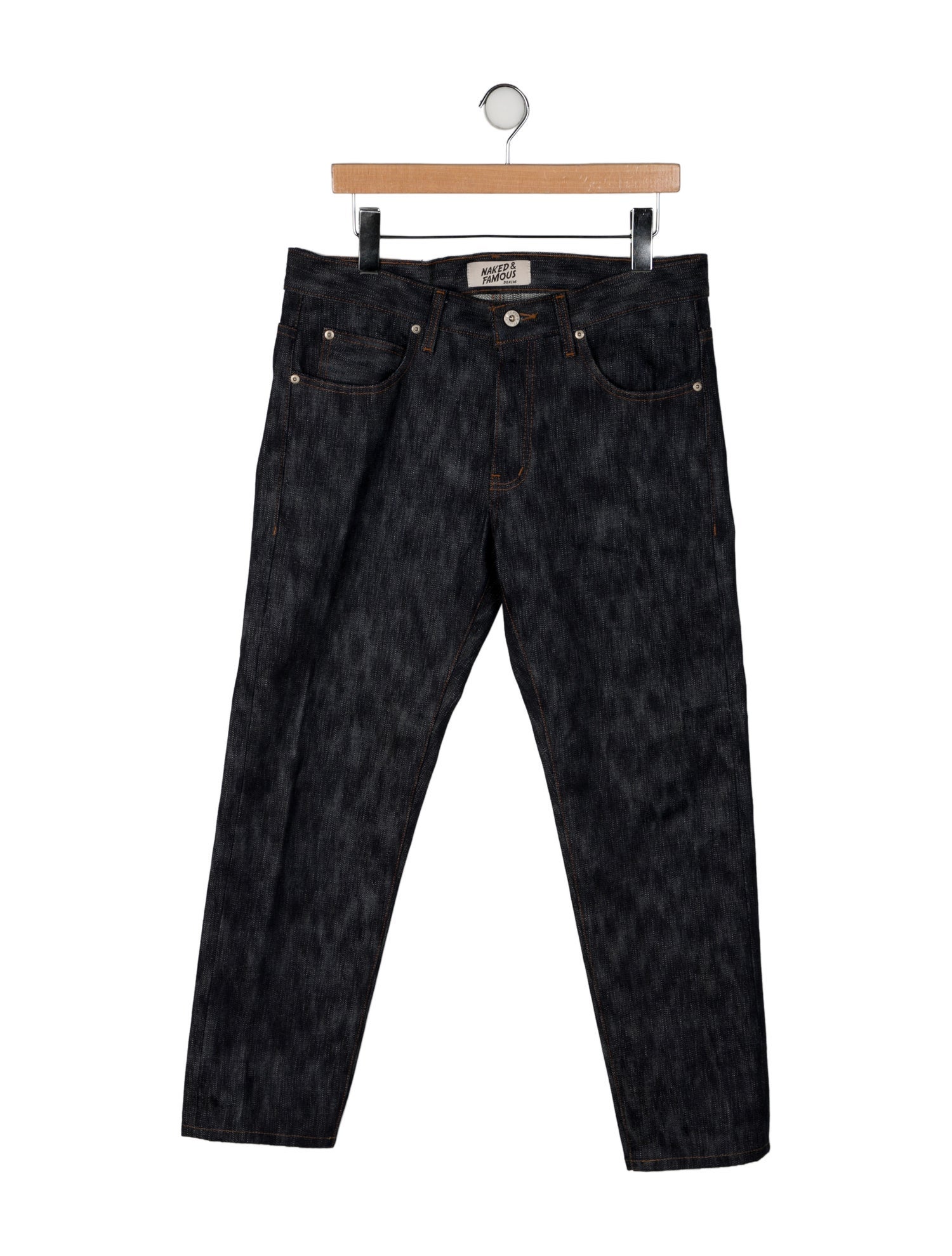 Naked & Famous Mid-Rise Straight Leg Jeans