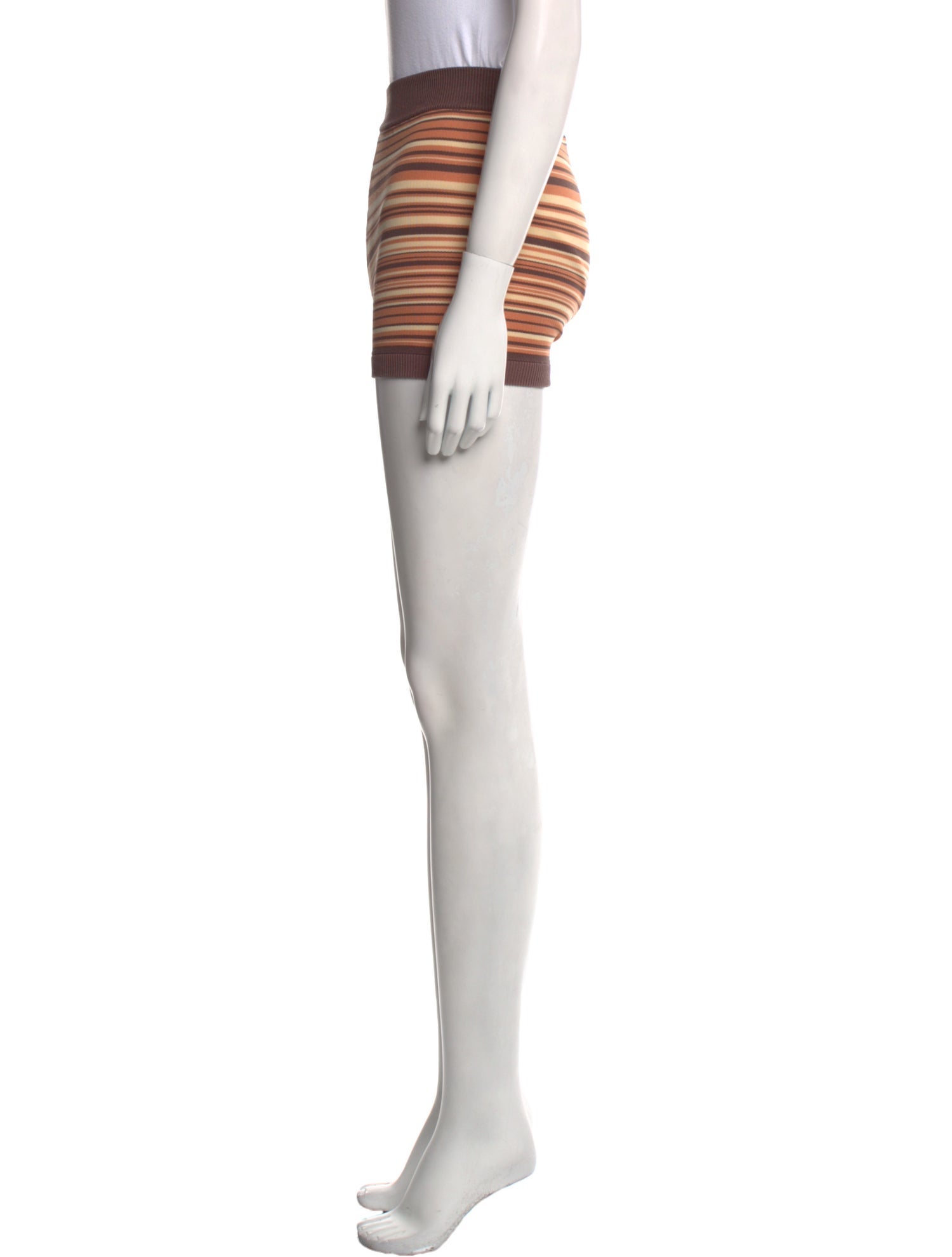 Nagnata Striped Mini Shorts