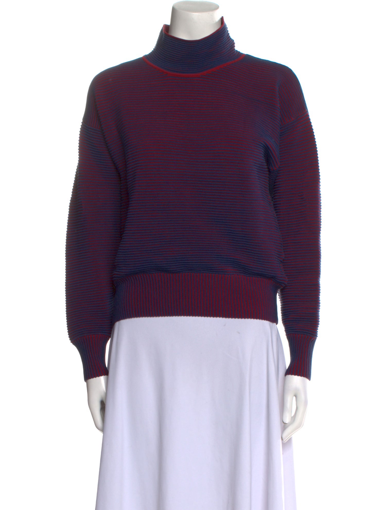 Nagnata Striped Turtleneck Sweatshirt