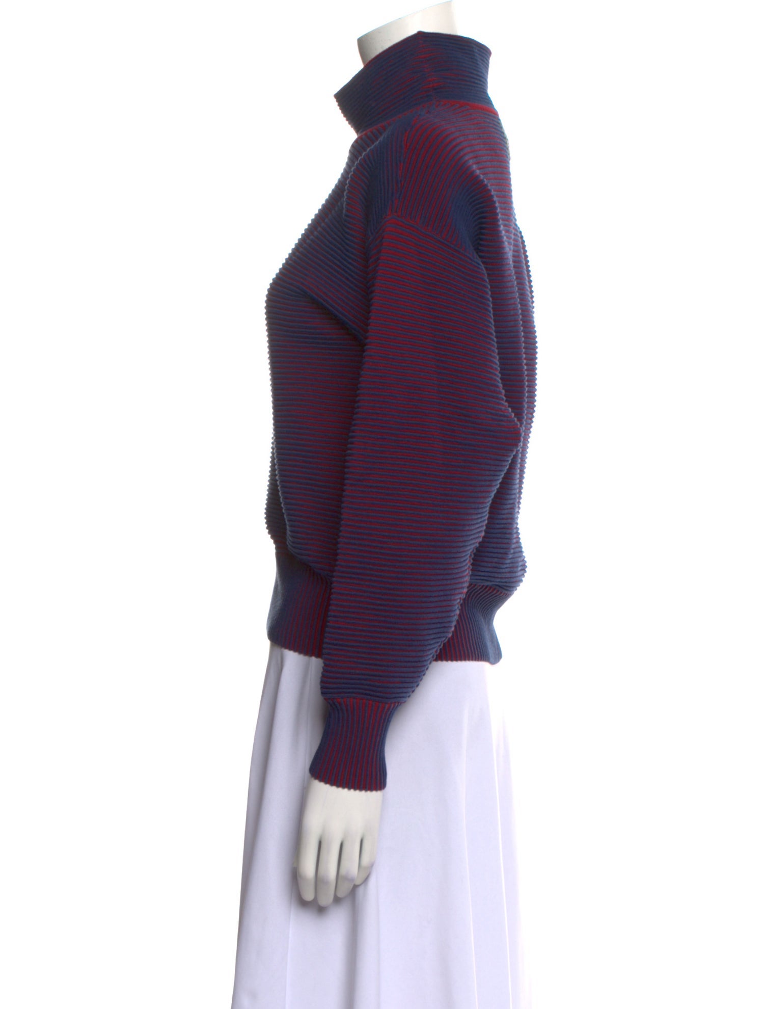 Nagnata Striped Turtleneck Sweatshirt