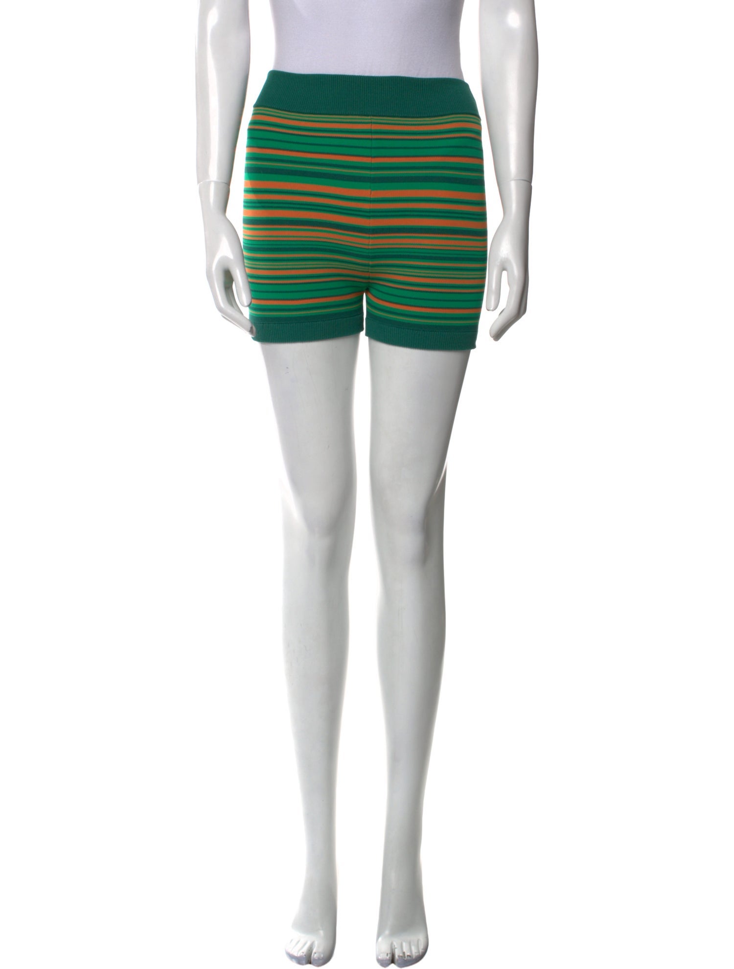 Nagnata Striped Mini Shorts