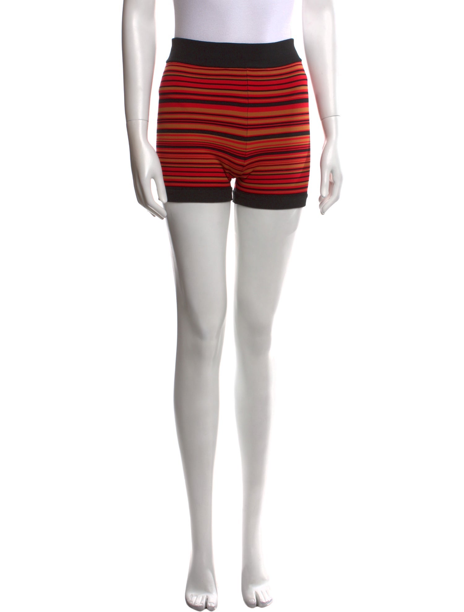 Nagnata Striped Mini Shorts