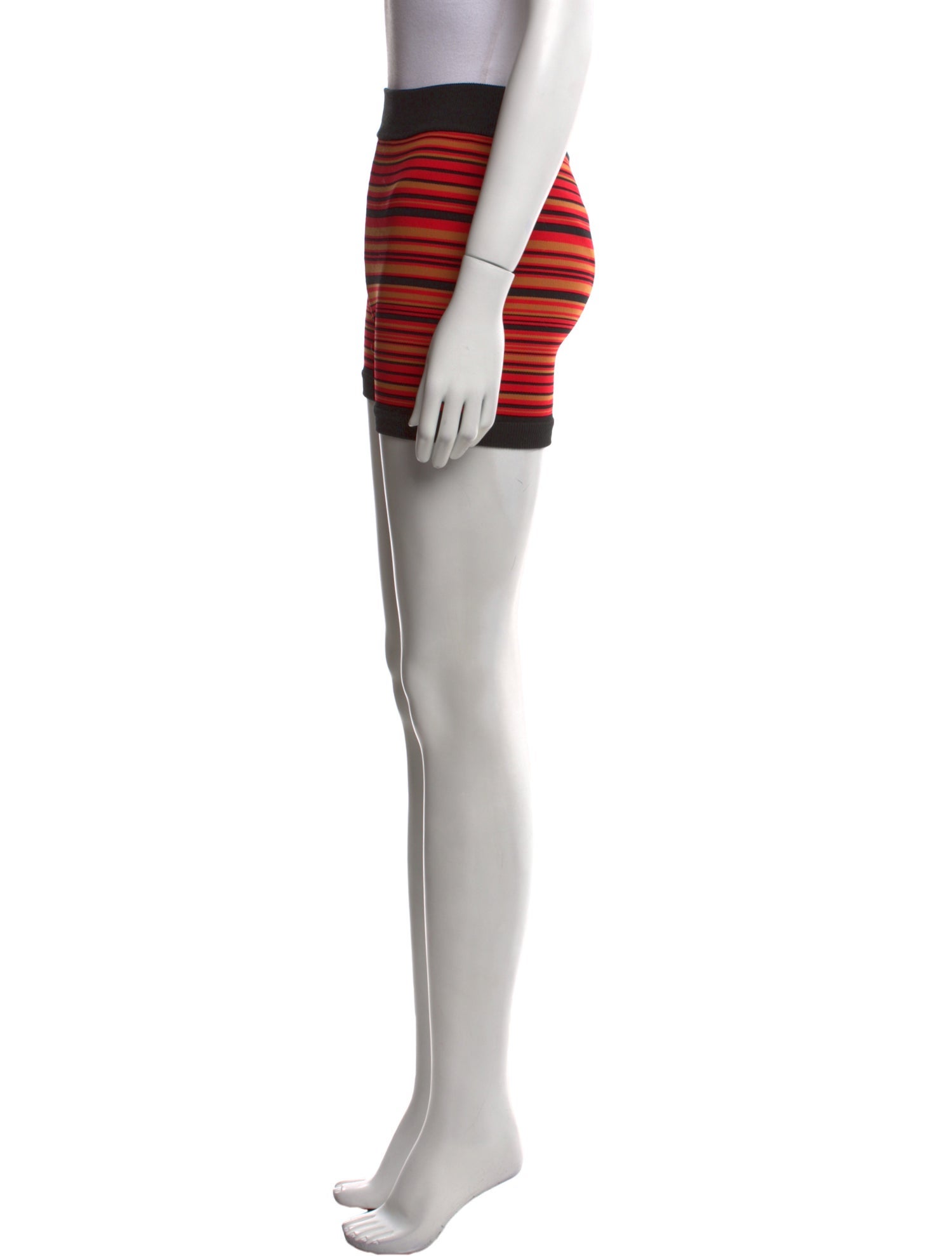 Nagnata Striped Mini Shorts