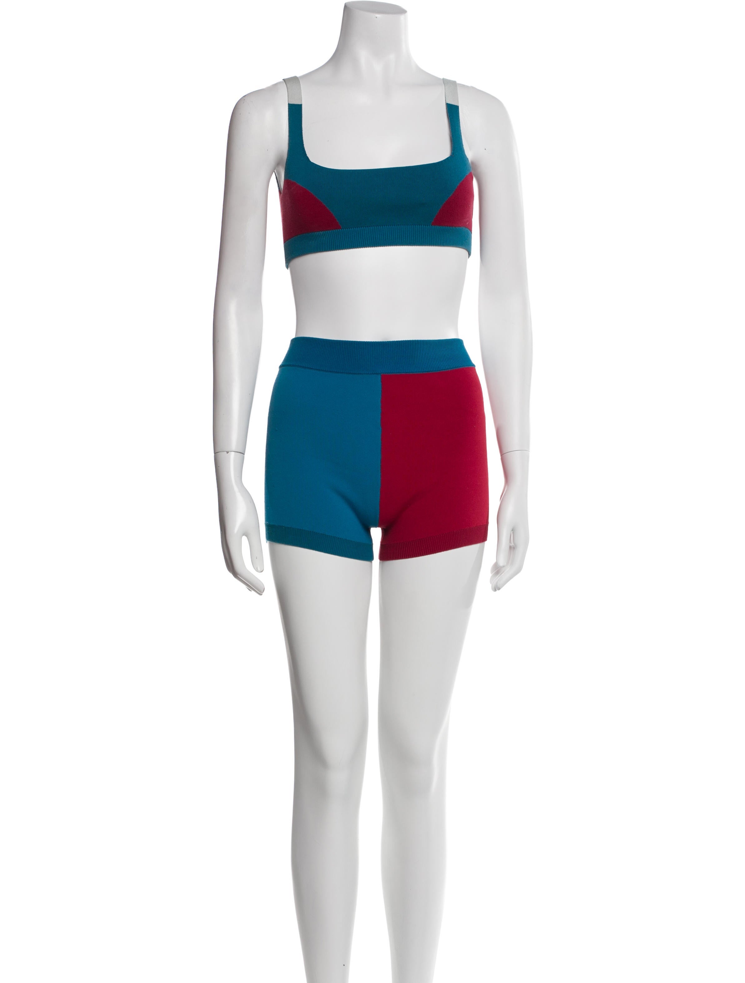 Nagnata Colorblock Pattern Short Set